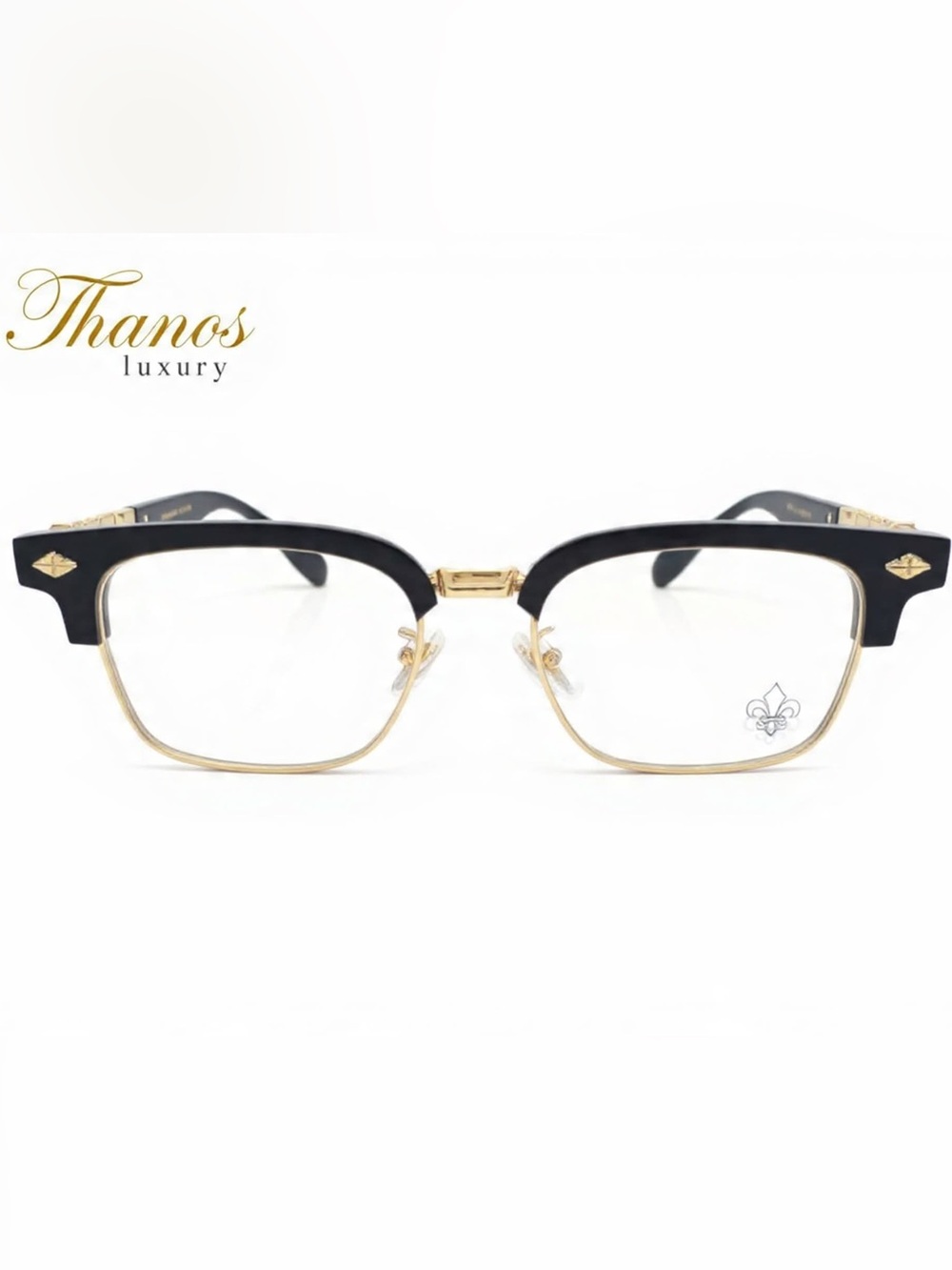 Black and Gold Men's Sunglasses -